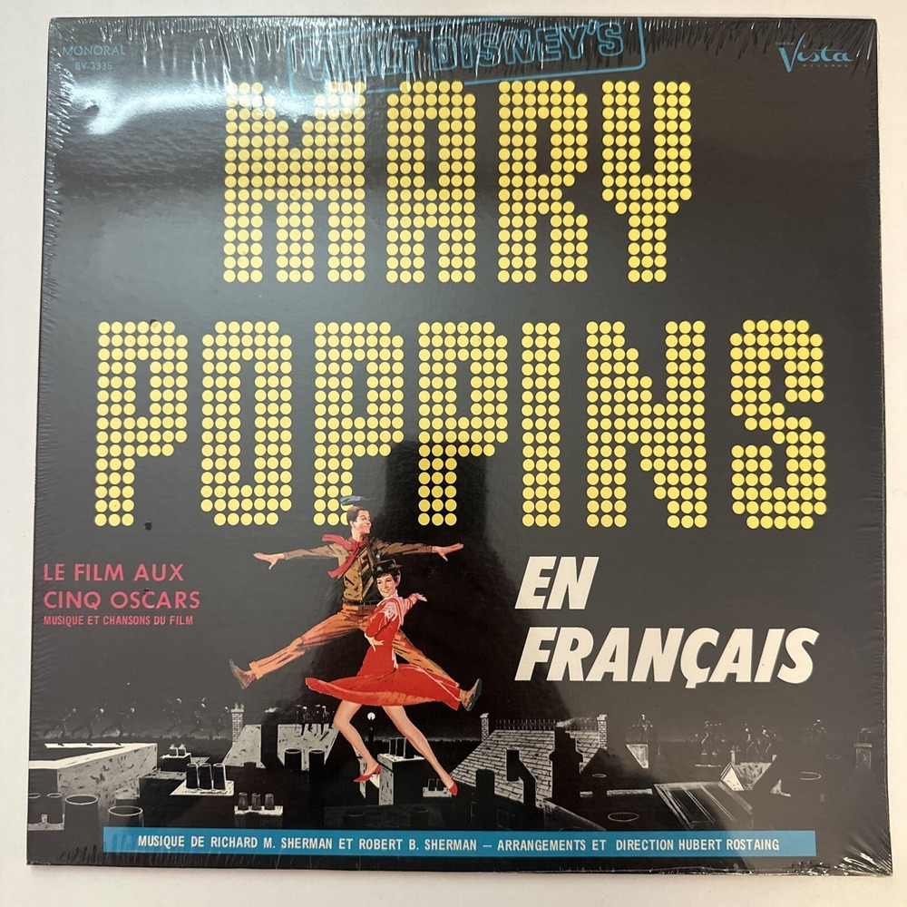 Walt Disney's Mary Poppins Vinyl LP Record En Francais‎ Vista BV-3335 SEALED